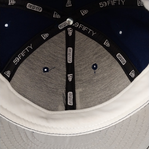 New Era Los Angeles Dodgers 59Fifty Fitted Cap Size: 7 5/8 Color: Royal Blue - Picture 6 of 8